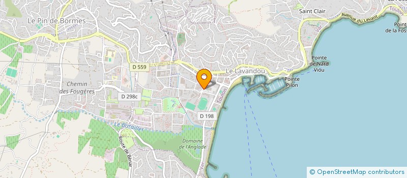 localisation de l'entreprise ECOLE DE CONDUITE BERGER à LE LAVANDOU