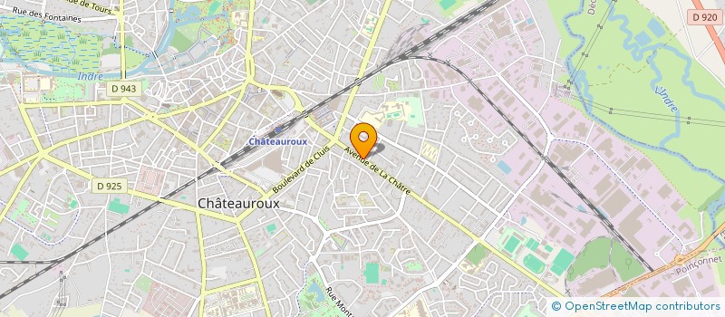 localisation de l'entreprise ECOLE DE CONDUITE BM36 à CHATEAUROUX