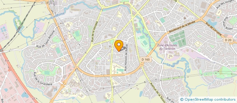 localisation de l'entreprise ECOLE DE CONDUITE BOULEVARD DE L'EUROPE à CHOLET
