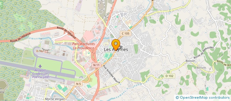 localisation de l'entreprise ECOLE DE CONDUITE BRUNO  LES ABYMES