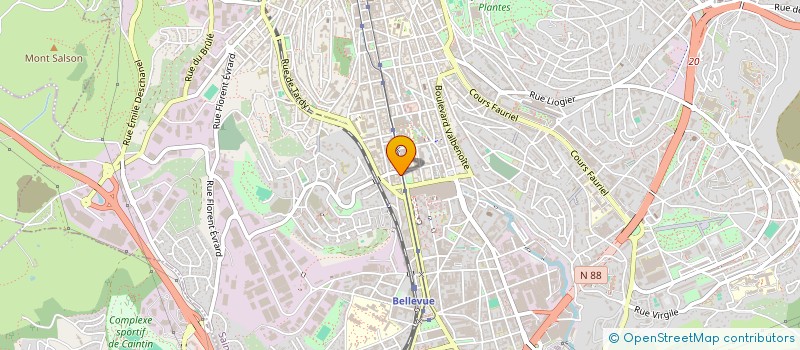 localisation de l'entreprise ECOLE DE CONDUITE CENTRE 2 - BIZILLON  SAINT-ETIENNE