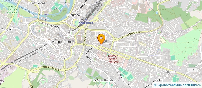localisation de l'entreprise ECOLE DE CONDUITE CHARENTAISE à ANGOULEME