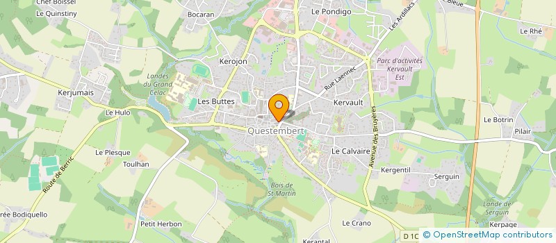 localisation de l'entreprise ECOLE DE CONDUITE CHRISTINE  QUESTEMBERT