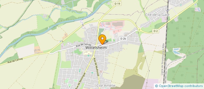 localisation de l'entreprise ECOLE DE CONDUITE CORINNE  WITTELSHEIM