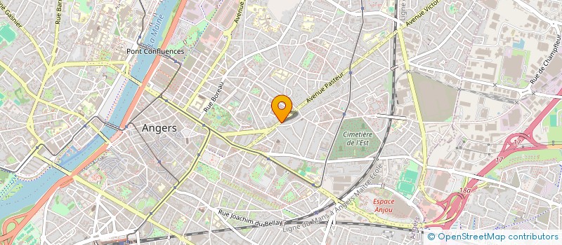 localisation de l'entreprise ECOLE DE CONDUITE D'ANGERS à ANGERS
