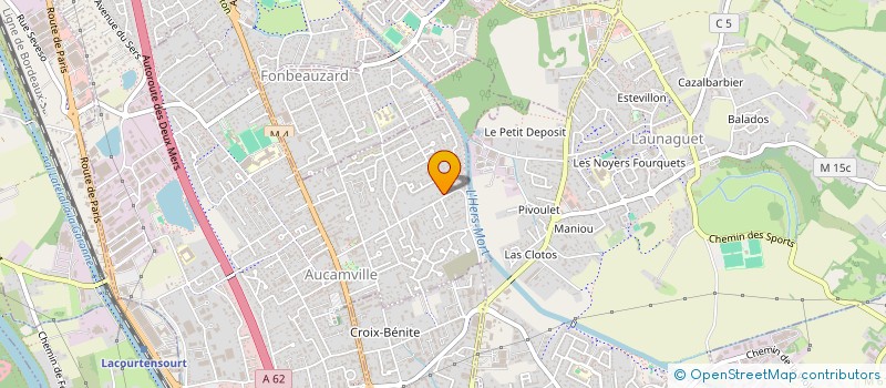 localisation de l'entreprise ECOLE DE CONDUITE D'AUCAMVILLE SARL à AUCAMVILLE