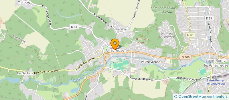 localisation de l'entreprise ECOLE DE CONDUITE DE CHEVREUSE à CHEVREUSE