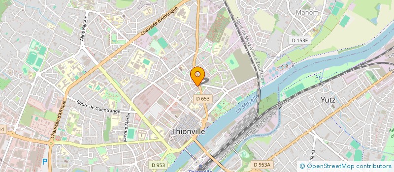 localisation de l'entreprise ECOLE DE CONDUITE DE L EST  THIONVILLE