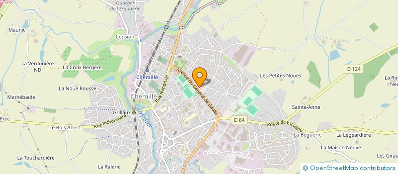 localisation de l'entreprise ECOLE DE CONDUITE DE L'HYROME  CHEMILLE-EN-ANJOU