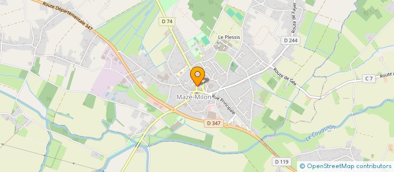 localisation de l'entreprise ECOLE DE CONDUITE DE MAZE à MAZE-MILON