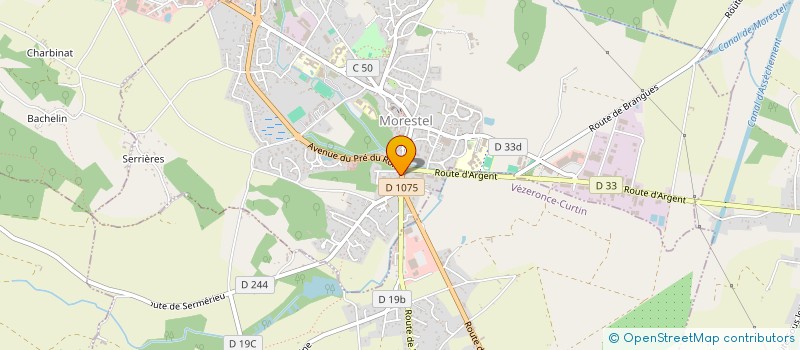 localisation de l'entreprise ECOLE DE CONDUITE DES COULEURS  MORESTEL