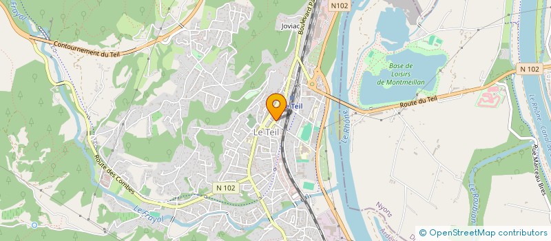 localisation de l'entreprise ECOLE DE CONDUITE DU CENTRE  LE TEIL