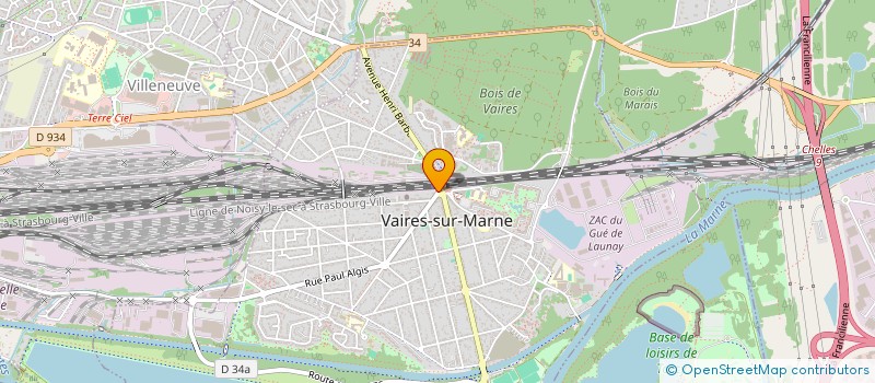 localisation de l'entreprise ECOLE DE CONDUITE DU CHATEAU  VAIRES-SUR-MARNE