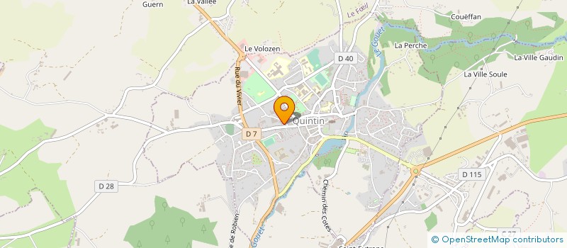 localisation de l'entreprise ECOLE DE CONDUITE DU GOUET à QUINTIN