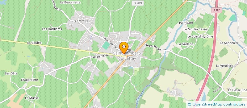 localisation de l'entreprise ECOLE DE CONDUITE DU LAYON  VAL-DU-LAYON