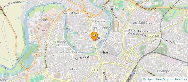 localisation de l'entreprise ECOLE DE CONDUITE DU PORT  NIORT