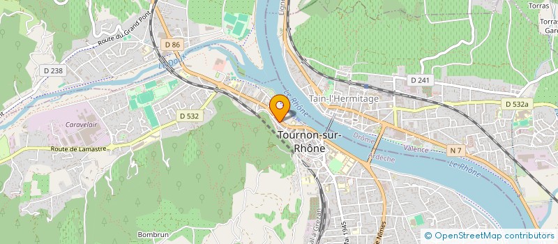 localisation de l'entreprise ECOLE DE CONDUITE DU QUAI à TOURNON-SUR-RHONE