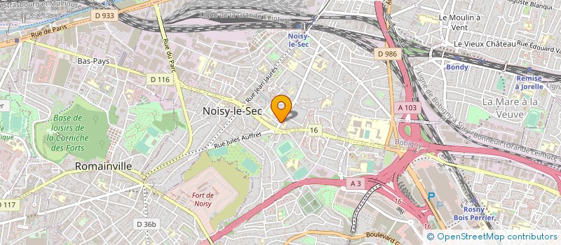 localisation de l'entreprise ECOLE DE CONDUITE DU RAINCY à NOISY-LE-SEC