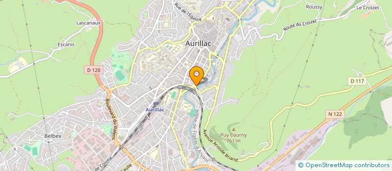 localisation de l'entreprise ECOLE DE CONDUITE DU VIADUC à AURILLAC