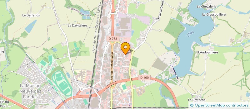 localisation de l'entreprise ECOLE DE CONDUITE DURAND à LA ROCHE-SUR-YON