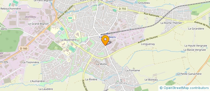 localisation de l'entreprise ECOLE DE CONDUITE EMMANUEL MASSON à LES HERBIERS