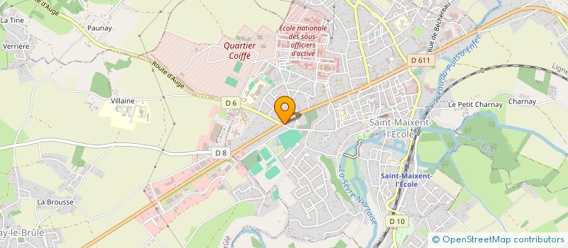 localisation de l'entreprise ECOLE DE CONDUITE ET DE SECURITE ROUTIERE DU PANIER FLEURI  SAINT-MAIXENT-L'ECOLE