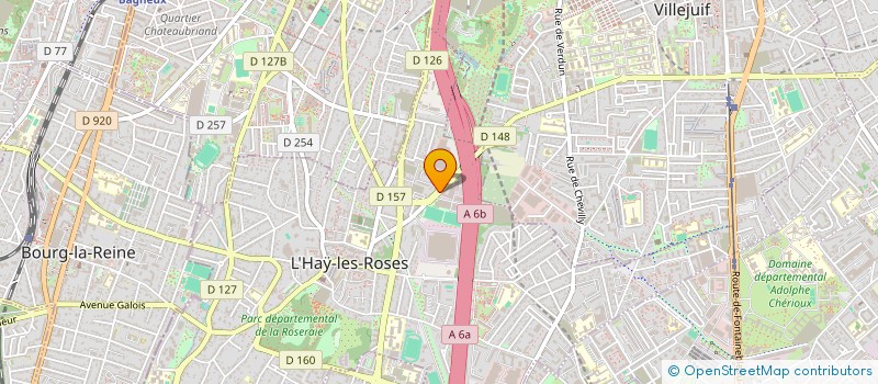 localisation de l'entreprise ECOLE DE CONDUITE ET FORMATION TAXIS  L'HAY-LES-ROSES