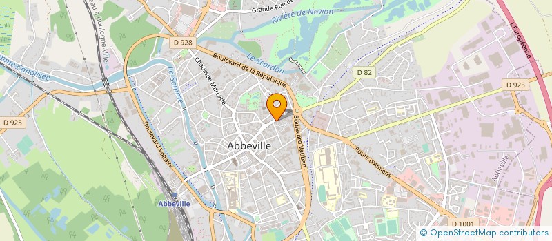 localisation de l'entreprise ECOLE DE CONDUITE FRANCOISE à ABBEVILLE