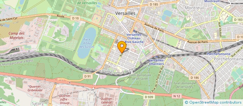 localisation de l'entreprise ECOLE DE CONDUITE HEMA à VERSAILLES