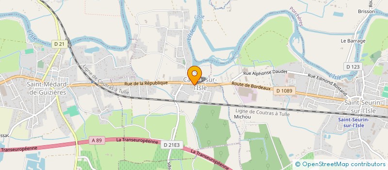 localisation de l'entreprise ECOLE DE CONDUITE JD-F  CAMPS-SUR-L'ISLE