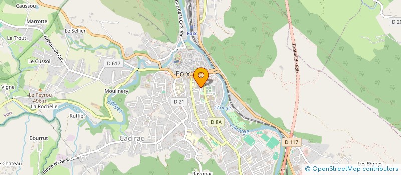localisation de l'entreprise ECOLE DE CONDUITE JSJ à FOIX
