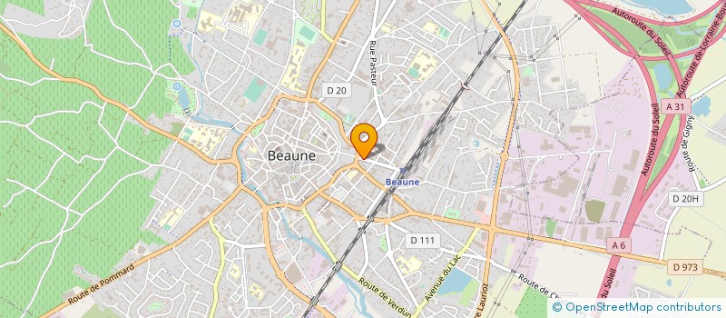 localisation de l'entreprise ECOLE DE CONDUITE LABUSSIERE F. à BEAUNE