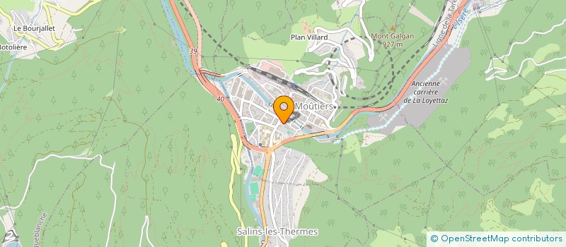 localisation de l'entreprise ECOLE DE CONDUITE LE DORON  MOUTIERS