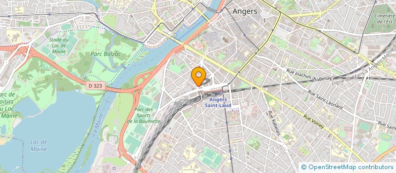localisation de l'entreprise ECOLE DE CONDUITE LEBOURDAIS à ANGERS