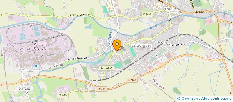 localisation de l'entreprise ECOLE DE CONDUITE MARIE HELENE  LA GORGUE