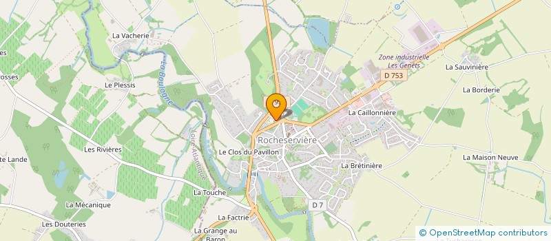 localisation de l'entreprise ECOLE DE CONDUITE MARION MORVAN PAR ABREVIATION EC2M  ROCHESERVIERE