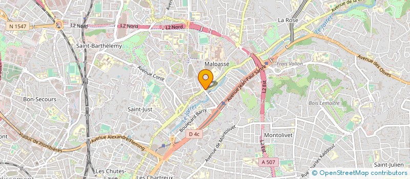 localisation de l'entreprise ECOLE DE CONDUITE MASSILIA à MARSEILLE