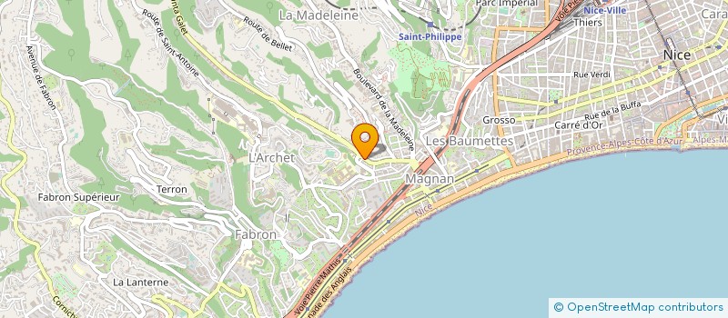 localisation de l'entreprise ECOLE DE CONDUITE MISTRAL à NICE