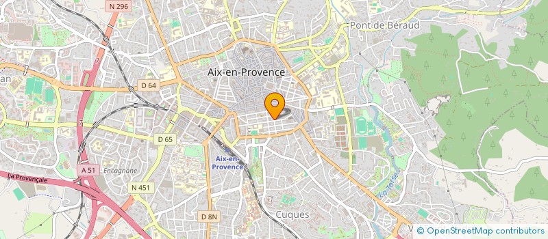 localisation de l'entreprise ECOLE DE CONDUITE MISTRAL CENTRE - FAC à AIX-EN-PROVENCE