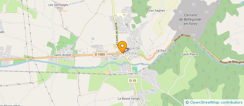 localisation de l'entreprise ECOLE DE CONDUITE MURIELLE  BELLEGARDE-EN-FOREZ