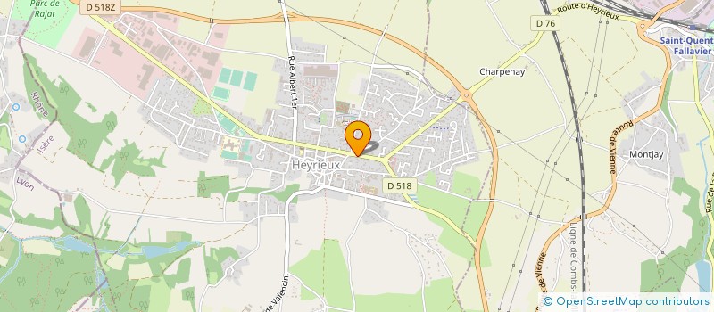 localisation de l'entreprise ECOLE DE CONDUITE OCEANE  HEYRIEUX