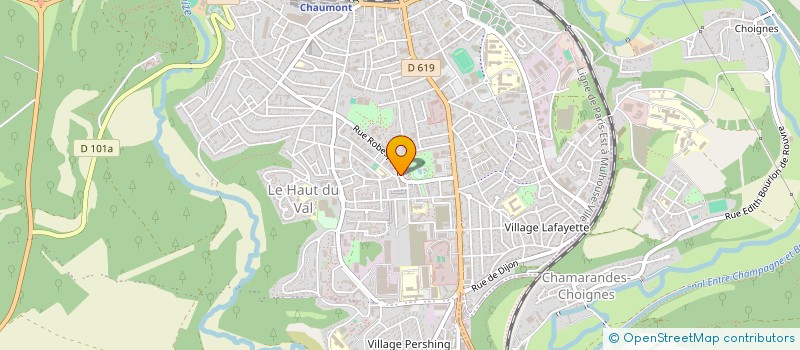 localisation de l'entreprise ECOLE DE CONDUITE RETROS à CHAUMONT