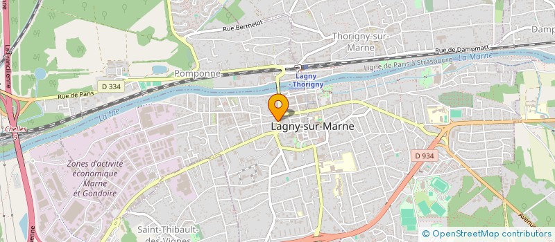 localisation de l'entreprise ECOLE DE CONDUITE RICHEMONT à LAGNY-SUR-MARNE