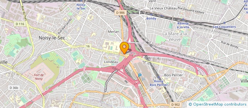 localisation de l'entreprise ECOLE DE CONDUITE ROSNY 2 à NOISY-LE-SEC