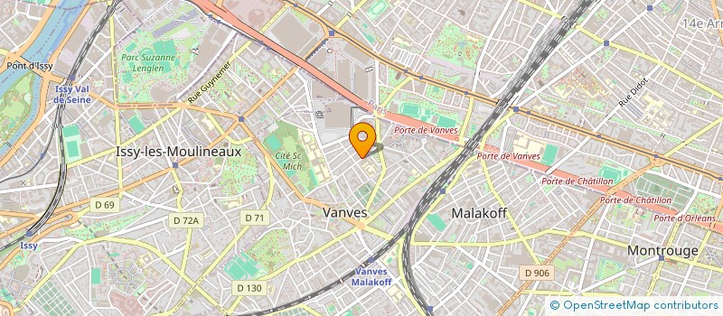 localisation de l'entreprise ECOLE DE CONDUITE SAINT JEAN à VANVES