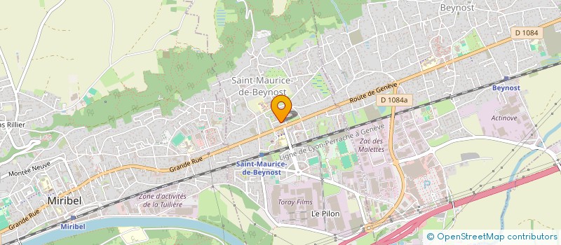 localisation de l'entreprise ECOLE DE CONDUITE SAINT MAURICE à SAINT-MAURICE-DE-BEYNOST