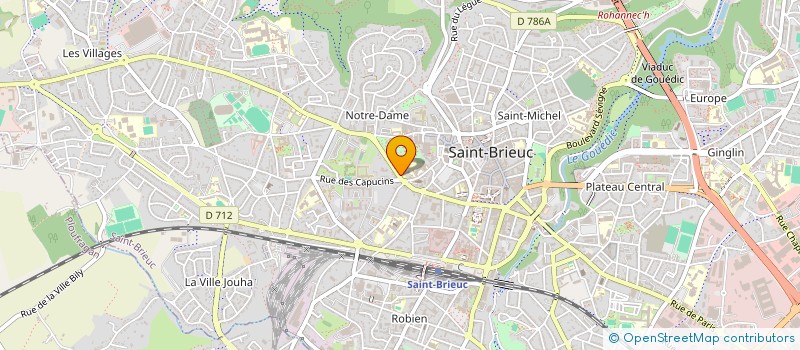 localisation de l'entreprise ECOLE DE CONDUITE SAINT PIERRE à SAINT-BRIEUC