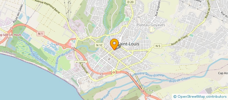 localisation de l'entreprise ECOLE DE CONDUITE SANGARIA ET CIE à SAINT-LOUIS