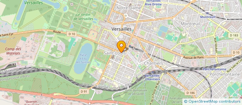 localisation de l'entreprise ECOLE DE CONDUITE SEGESTE à VERSAILLES