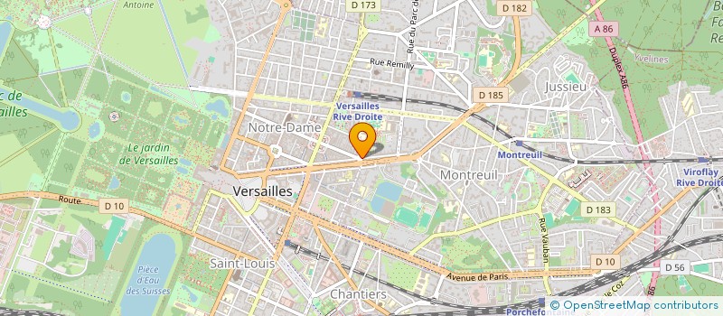 localisation de l'entreprise ECOLE DE CONDUITE SR78 à VERSAILLES
